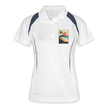 Explore Canary Islands and Tenerife in Spain - Women's Polo breathable - white/navy - Front