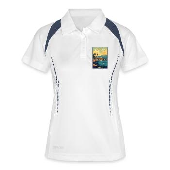 Explore Beauty of Izmir in Turkey - Women's Polo breathable - white/navy - Front