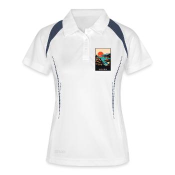 Discover Beach Alps and Historic Cities of Albania - Women's Polo breathable - white/navy - Front