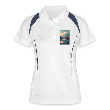 Explore Beach Alps and Historic Cities of Albania - Women's Polo breathable - white/navy - Front