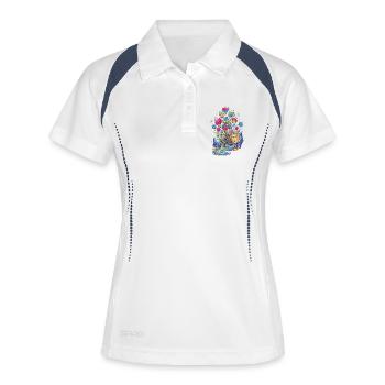 Fountain of Youth Spring River Dreamscape Happiness - Women's Polo breathable - white/navy - Front