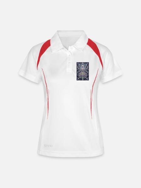 Enlightened Mandala Aura - Women's Polo breathable - white/navy