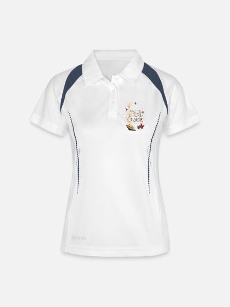 Pages Before Plans - Read Think Wander - Women's Polo breathable - white/navy