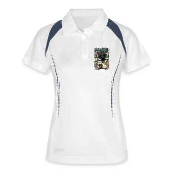 Maneki Oni Japanese Cat Streetwear Art Anime Kawai - Women's Polo breathable - white/navy - Front