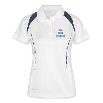 Friss Schlaf Wakeboard - Frauen Polo atmungsaktiv - Weiß/Navy - Vorne