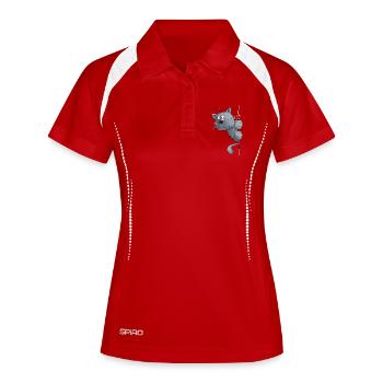 Blue Cat I Cat Friends Gift - Women's Polo breathable - white/navy - Front