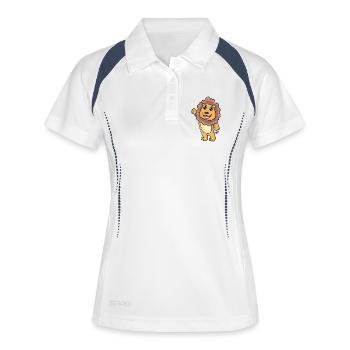 Lion motif for children - Women's Polo breathable - white/navy - Front