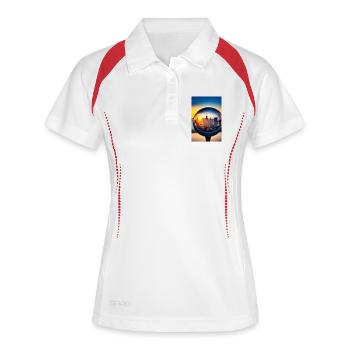 Ville de Kugel - Polo respirant Femme - blanc/marine - Devant