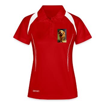 Dog Picture - Women's Polo breathable - white/navy - Front