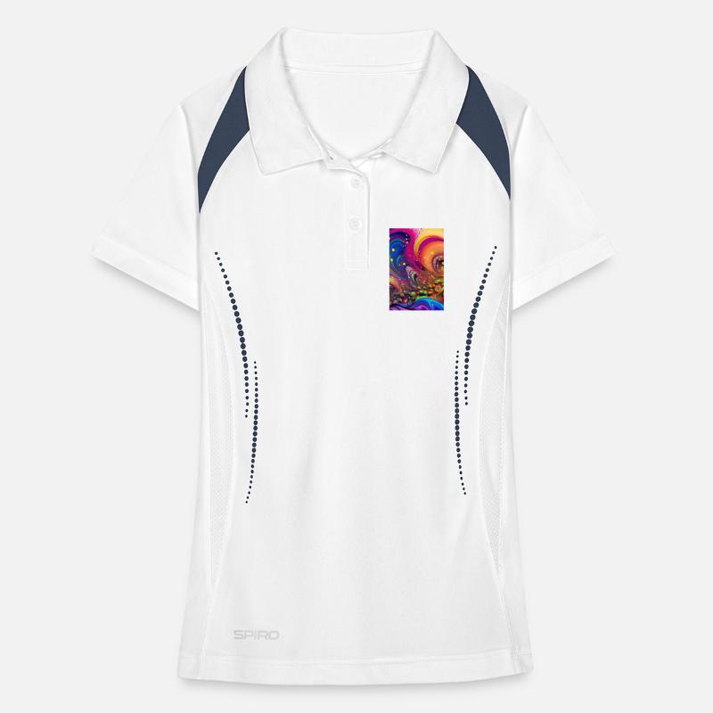 Abstract art Women's Polo breathable