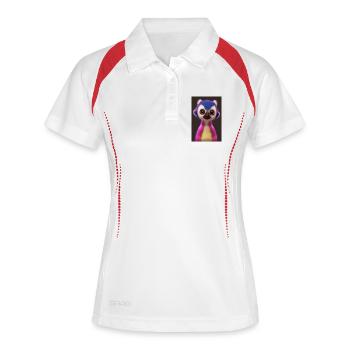 Lemur monkey - Women's Polo breathable - white/navy - Front
