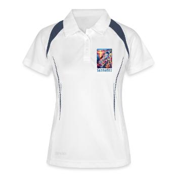 Santorini Greece Travel Greek Island - Women's Polo breathable - white/navy - Front