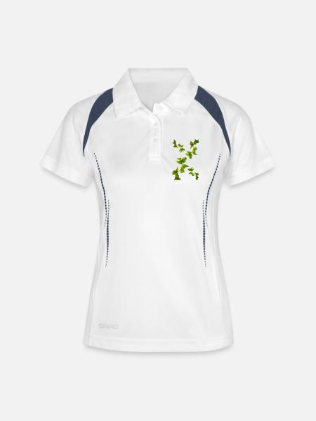 BIRCH - Women's Polo breathable - white/navy