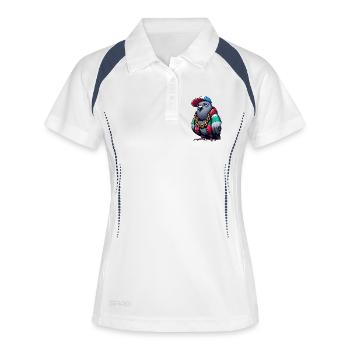 Hiphop Pigeon - Women's Polo breathable - white/navy - Front