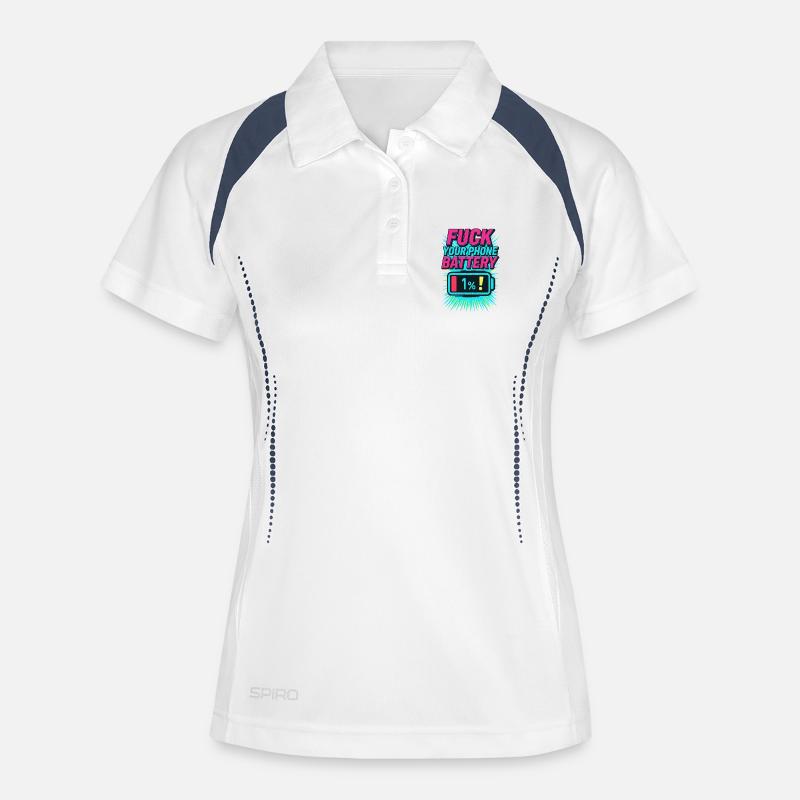 Battery Rage - Women's Polo breathable - white/navy