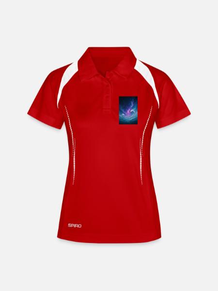 The Wave Universe - Women's Polo breathable - white/navy