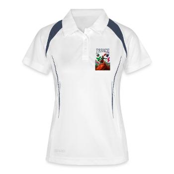 French heroes in a dreamlike revolution - Women's Polo breathable - white/navy - Front