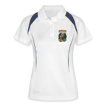 WC Muss Mal Astro Druck - Polo respirant Femme - blanc/marine - Devant