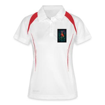 Galactic Wilderness Totem - Women's Polo breathable - white/navy - Front