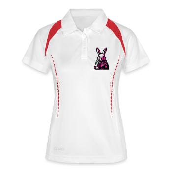 Graffity Rabbit - Women's Polo breathable - white/navy - Front