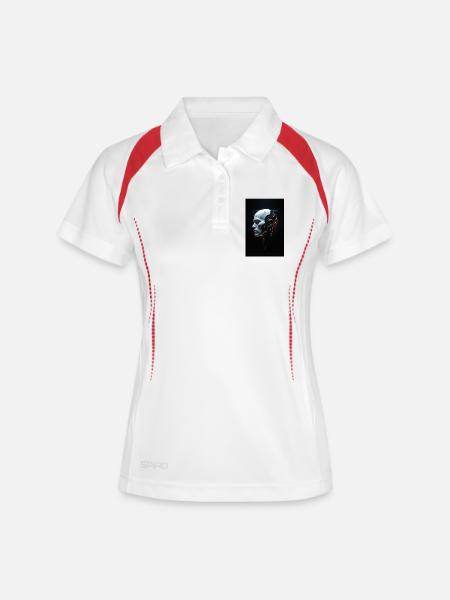 MAD-MND: Machine - Women's Polo breathable - white/navy
