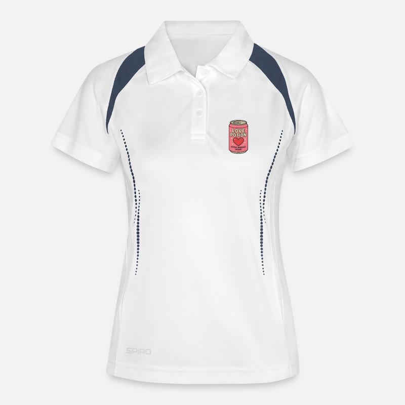 Love Magic Box Motif for Romantics - Women's Polo breathable - white/navy