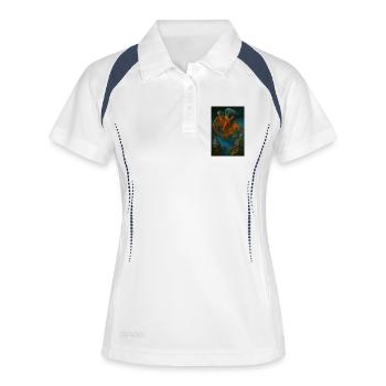 Fantasy Mechanical Flying Creature Design - Women's Polo breathable - white/navy - Front