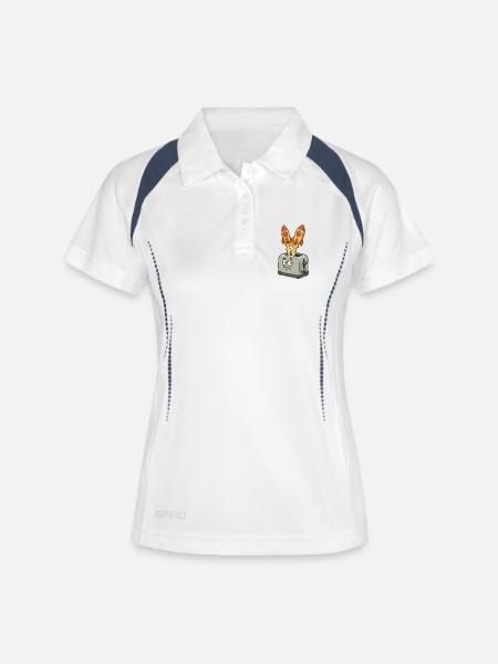 Space rockets in the toaster - Women's Polo breathable - white/navy