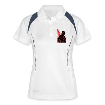 Hoodie Noir City Silhouette - Women's Polo breathable - white/navy - Front