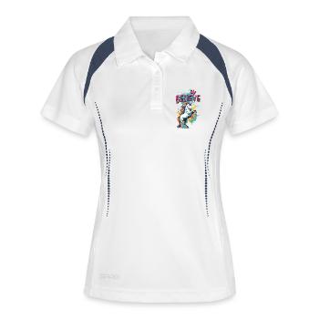 Unicorn Faith Vintage Retro Colorful Modern Trend - Women's Polo breathable - white/navy - Front