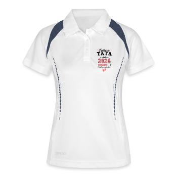 Future Tata 2026 New Birth Future Aunt Aunt 2026 - Polo respirant Femme - blanc/marine - Devant