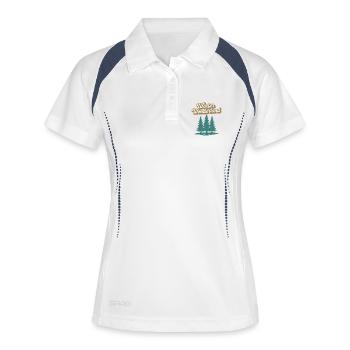Noël au pays des merveilles hivernales - Polo respirant Femme - blanc/marine - Devant