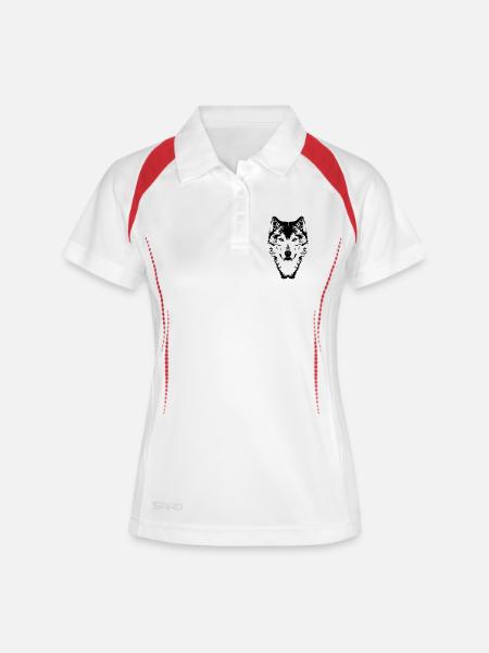 115304478_146018034_wolf - Women's Polo breathable - white/navy