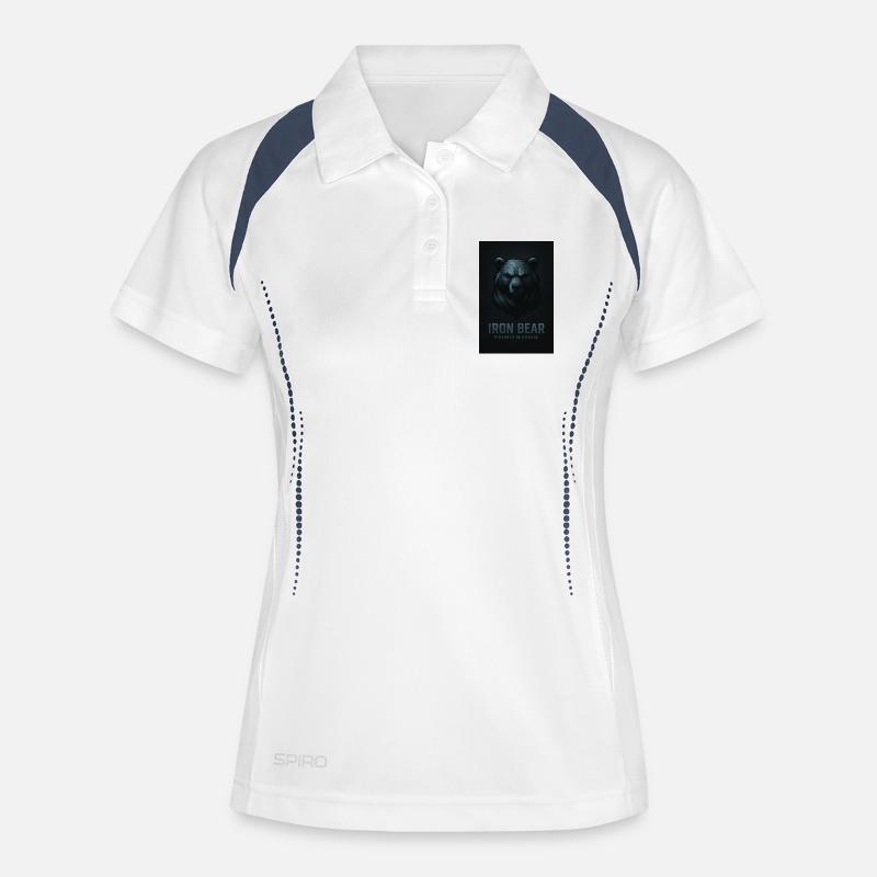 Iron Bear Strength in Silence - Women's Polo breathable - white/navy