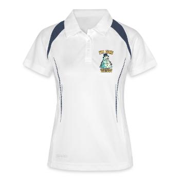 Bonhomme de neige fondant - Polo respirant Femme - blanc/marine - Devant