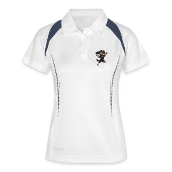 Bouncing Cartoon Cocker Spaniel - Women's Polo breathable - white/navy - Front