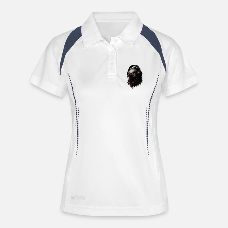Eagle with Gaming Headset - Women's Polo breathable - white/navy