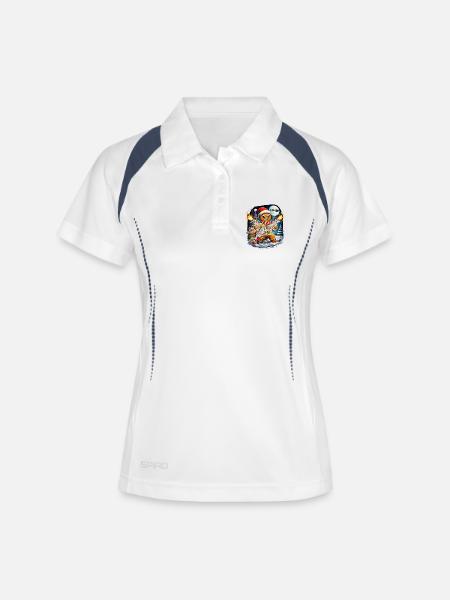 Knight Gingerbread in Christmas Fight - Women's Polo breathable - white/navy
