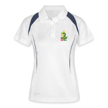 Tree Rex Dino T Rex - Polo respirant Femme - blanc/marine - Devant