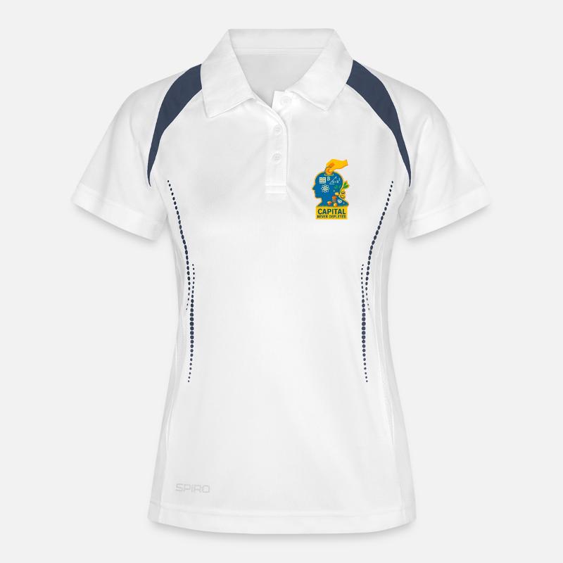 Capital Sparks Knowledge - Women's Polo breathable - white/navy
