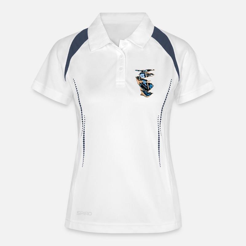 Synthetic Layer 02 Core Breach - Women's Polo breathable - white/navy