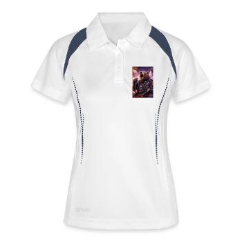 RockyZoo40 - Women's Polo breathable - white/navy - Front