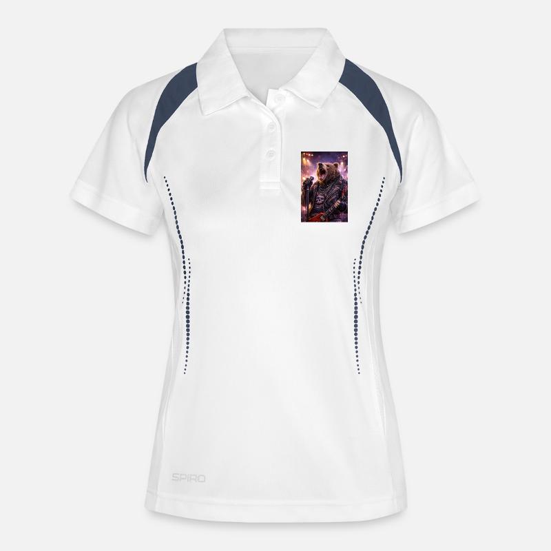 RockyZoo40 - Women's Polo breathable - white/navy