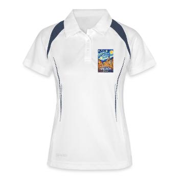 Villach, Austria - Women's Polo breathable - white/navy - Front