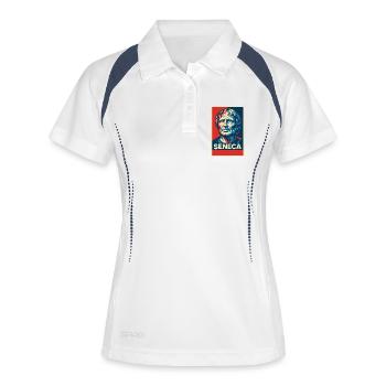 Seneca Pop Art Portrait - Women's Polo breathable - white/navy - Front