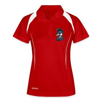 Cool Duck Rock and Roll 60s Hairstyle Sun - Women's Polo breathable - white/navy - Front