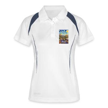 Mesa Arizona - Frauen Polo atmungsaktiv - Weiß/Navy - Vorne