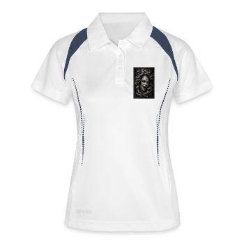 Medusa - Women's Polo breathable - white/navy - Front