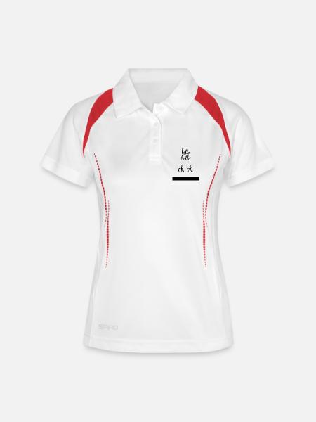 Hello Hello - Women's Polo breathable - white/navy