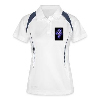 Violette Spukkanone Halloween - Polo respirant Femme - blanc/marine - Devant